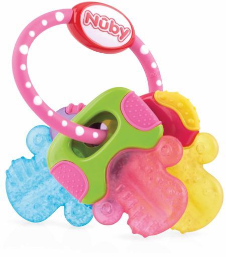Nuby Sleutelvormige bijtring P&ucirc;rICE&trade; + 3m