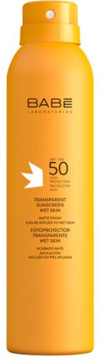 Bab&eacute; Natte huid Transparante zonnebrandcr&egrave;me SPF 50 200 ml