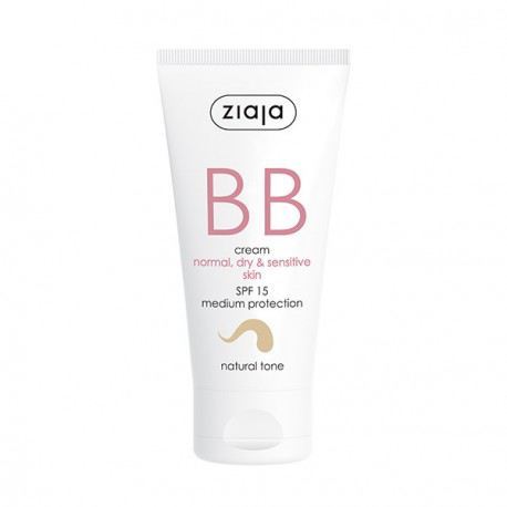 Ziaja BB Cream Normale, Droge en Gevoelige Huid Spf15 Natural Tone 50 ml