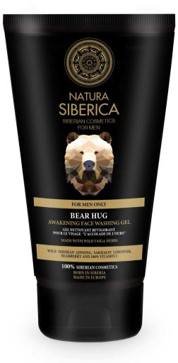 Natura Siberica Alleen voor mannen Bear Hug Renewing Facial Cleansing Gel 150 ml