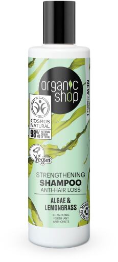 Organic Shop Algen en Citronella Anti-Haaruitval Versterkende Shampoo 280 ml