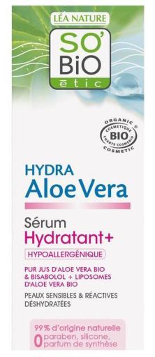SO'BiO &eacute;tic Hydra Alo&euml; Vera Organiz Hydratatie Verzachtend Hydraterend Serum 30 ml