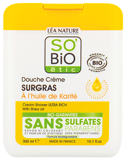 SO'BiO &eacute;tic Douchecr&egrave;me Extra Rijk met Shea 300 ml