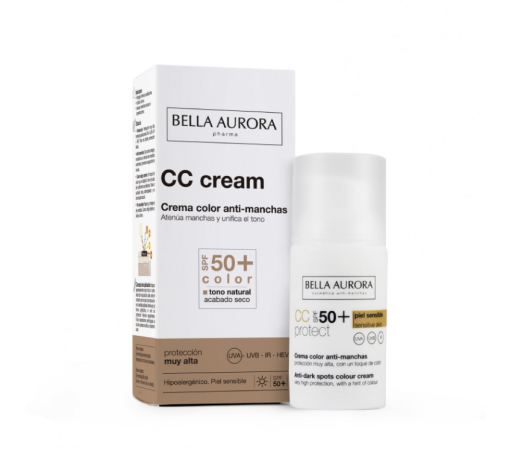 Bella Aurora CC Cream Anti-Vlek Gevoelige Huid SPF 50+ 30 ml