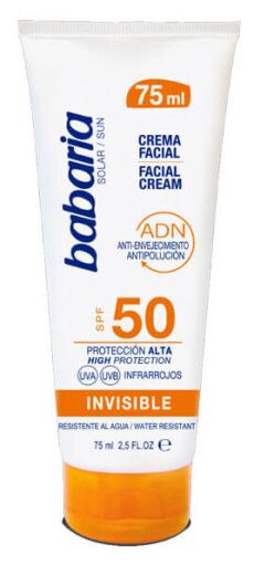 Babaria Invisible Solar Gezichtscr&egrave;me SPF50 75 ml