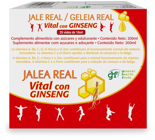 GHF Royal Jelly met Ginseng 20 Ampullen 10 ml