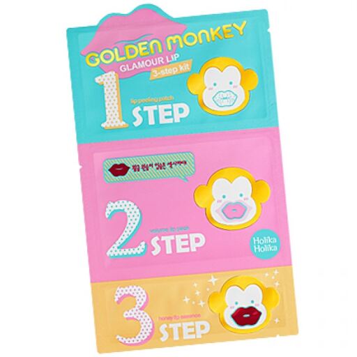 Holika Holika Golden Monkey Glamour Lip 3-Step Kit