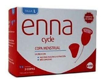 enna Menstruatiecup maat L 2 cups + sterilisator