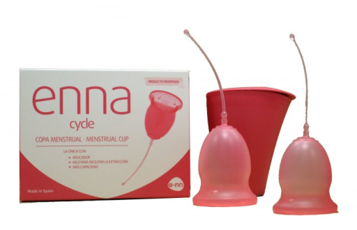 enna Menstruatiecup maat M 2 cups + sterilisator