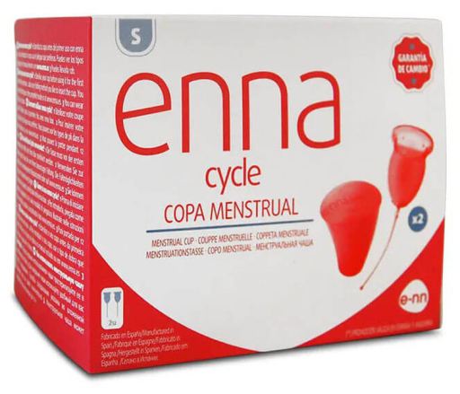 enna Menstruatiecup maat S 2 cups + sterilisator