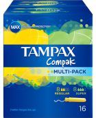 Compak Multipack Tampones 16 Unidades Compak Multipack Tampones 16 Unidades