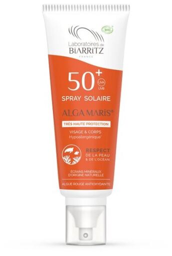Zonnespray gezicht en lichaam SPF 50+ 100 ml
