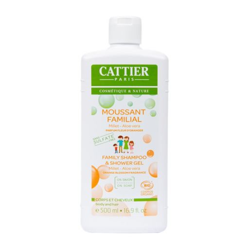 Cattier Moussant Familiaire Douchegel en Shampoo S/S 500 ml