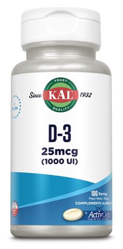 Kal Vitamine D3 1000 IE 100 parels
