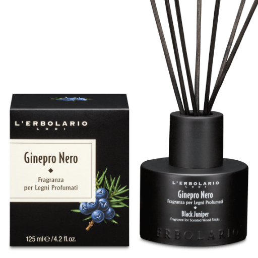 L'Erbolario Zwarte jeneverbesgeur voor aromatische houtsoorten 125 ml