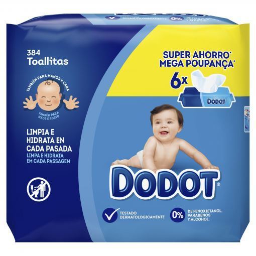 Dodot Babydoekjes 6x64 Stuks