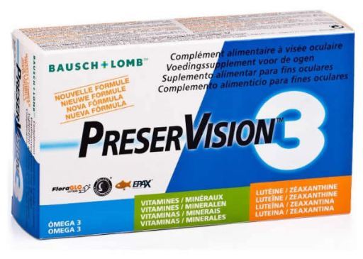 Bausch Lomb PreserVision 3 60 capsules