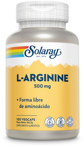 Solaray L-Arginine 500 mg 100 Plantaardige Capsules