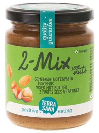 Terrasana 2Mix, Cr&egrave;me van Noten Hazelnoot en Amandelen 250gr