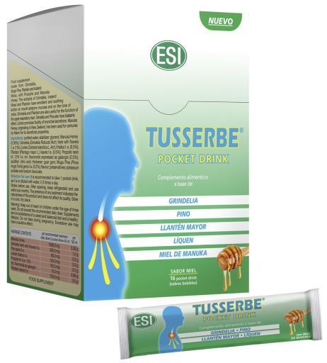 Trepat Diet Tusserbe Pocket Drink 16 Enveloppen