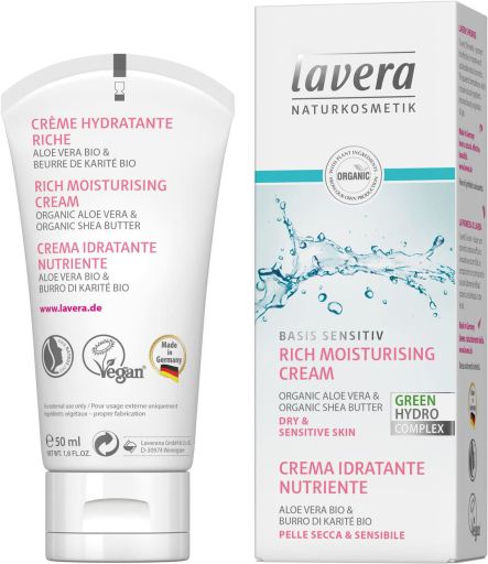 Lavera Basis Sensitiv Rijke Hydraterende Cr&egrave;me 50 ml