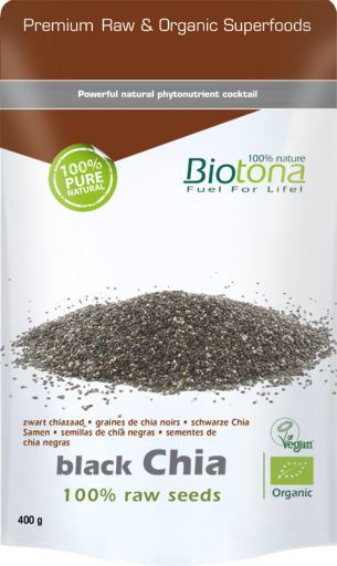 Biotona Zwarte Chia zaden Raw Bio 400 gr