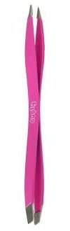Dubbele pincet Fijne schuine oranje punt