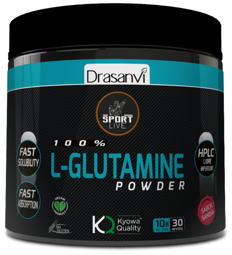 Drasanvi L-Glutamine Watermeloensmaak Sport live 300 gr
