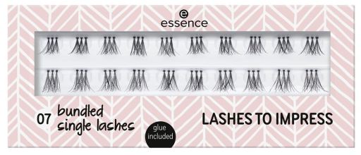 Essence Wimpers om indruk te maken op valse wimpers 07 Bundel enkele wimpers 20 stuks