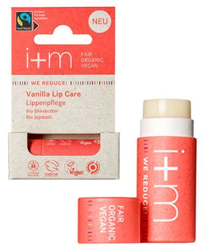 i+m Naturkosmetik Berlin Hydraterende en voedende lippenbalsem vanille 5 gr