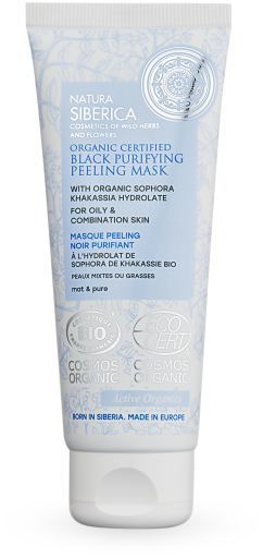 Natura Siberica Zuiverend zwart exfoli&euml;rend masker 75 ml