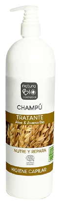 NaturaBIO Cosmetics Alo&euml; Vera & Havermout Behandeling Shampoo 740 ml