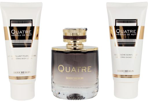 Quatre absolu de nuit Parfum 100 ml + Lotion 100 ml + Douchegel 100 ml