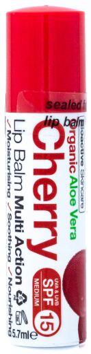 Dr. Organic Lippenbalsem met alo&euml; vera en kersen 5,7 ml
