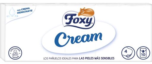 Foxy Cr&egrave;me Sensitive Skin Sjaals 10 x 9 stuks