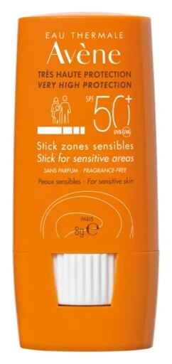 Av&egrave;ne Solar Stick SPF 50+ Gevoelige Gebieden 8 gr