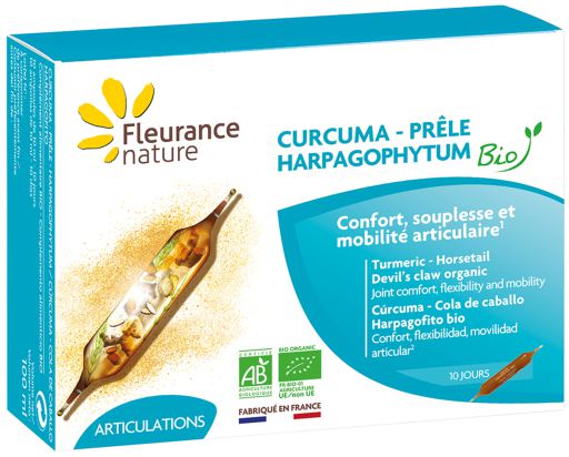 Fleurance Nature Kurkuma Duivelsklauw Heermoes Bio 40 capsules