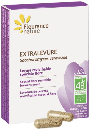 Fleurance Nature Extra Gist Herleefbare Biergist BIO 30 capsules