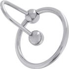 Spermstopper ring Staal zilver 28 mm