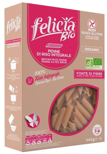 Felicia Bio Penne Rigate Di Riso integrale pasta 340 gr