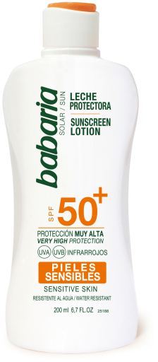Babaria Zonnebrandmelk voor de Gevoelige Huid SPF50