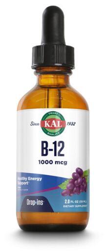 Kal Vegetarische B12-druppels 1000 mcg 53 ml