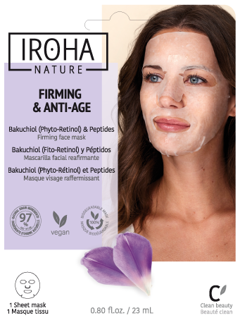 Iroha Nature Verstevigend masker retinol en peptiden Verstevigend gezichtsmasker