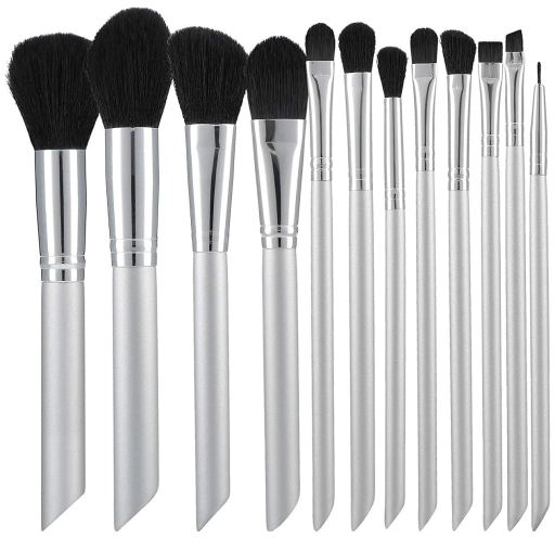 Tools For Beauty Grijze Make-up Borstel Set 12 stuks