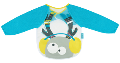 Babymoov Blue Deer slabbetje met lange mouwen