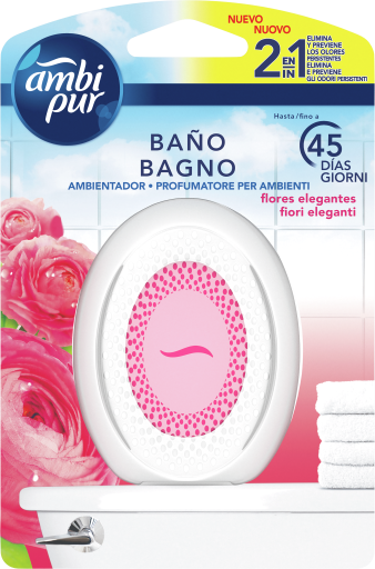 Elegante bloemen badkamerverfrisser