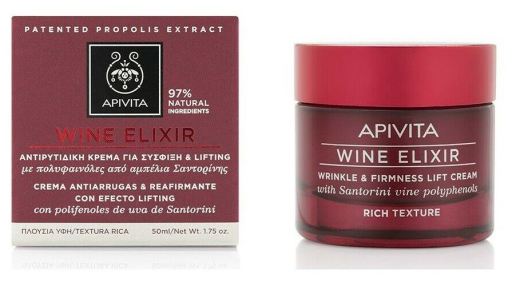 Apivita Wine Elixir rimpel & stevigheid Rich Texture Cream 50 ml