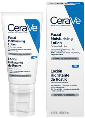 Cerave Gezichtsbevochtigingslotion voor normale tot droge huid 52 ml