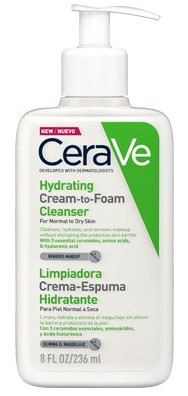 Cerave Hydraterende cr&egrave;me-schuimreiniger voor normale tot droge huid 236 ml