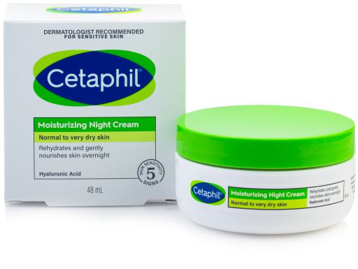 Cetaphil Gezichtsnachtcr&egrave;me met vochtinbrengende werking 48 ml
